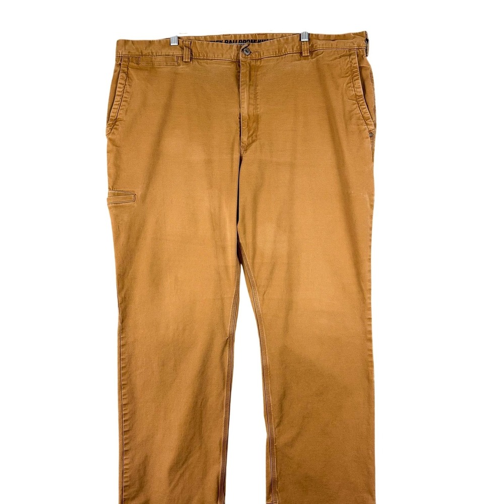 Duluth Trading Co Flex Ballroom Khakis‎ Pants Mens 44x32 Brown Stretch Workwear